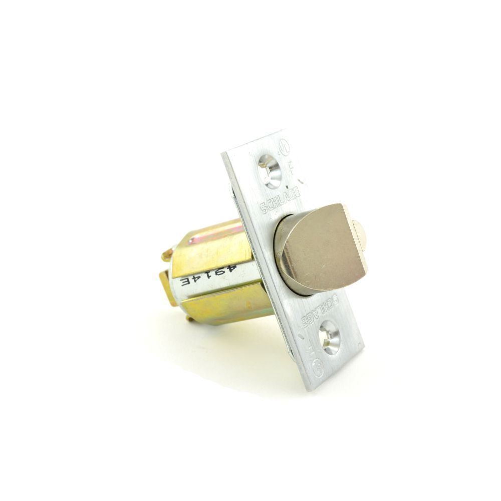Schlage Electronic 14051626 2-3/8" Square Corner Deadlatch Satin Chrome Finish Main image