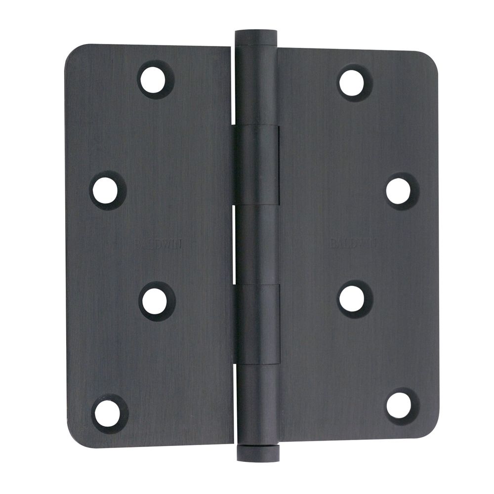 Baldwin 1440102I 4" x 4" - 1/4" Radius Mortise Hinge Oil Rubbed Bronze Finish