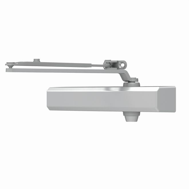 LCN 1450RWPAAL Parallel Arm Adjustable Surface Mounted Tri Pack Door Closer with Thru Bolts 689 Aluminum Finish Main image