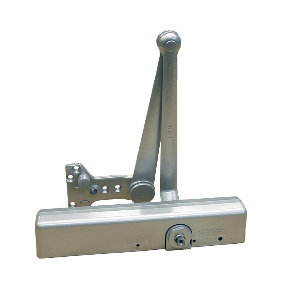 LCN 1461CUSHAL Parallel Arm Adjustable 1-6 Surface Mounted Cush Door Closer with TBSRT Thru Bolts 689 Aluminum Finish Main image