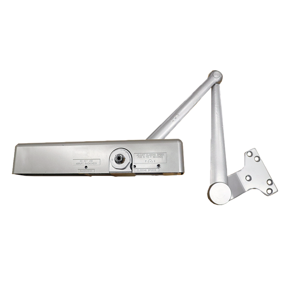 LCN 1461EDAAL Parallel Arm Adjustable 1-6 Surface Mounted Extra Duty Arm Door Closer with TBSRT Thru Bolts 689 Aluminum Finish Main image