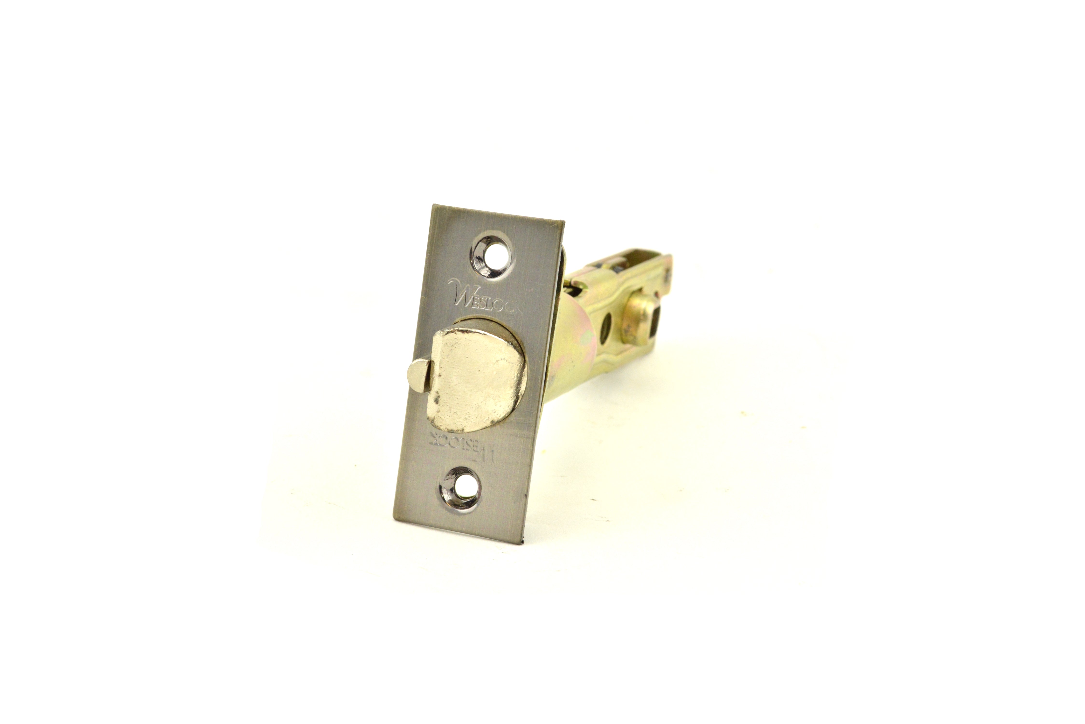 Weslock 15142XA-SL Dual Option 2-3/4" Dead Latch for Interconnected Antique Brass Finish Main image