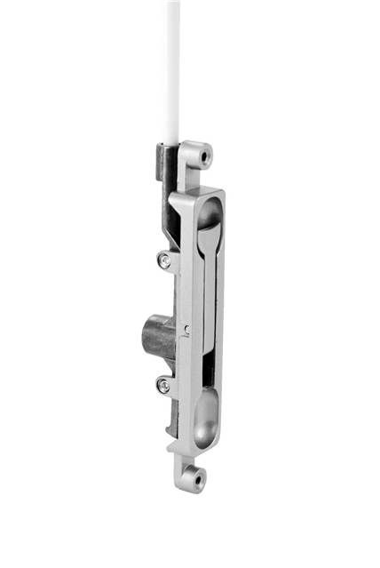 Don-Jo 1551SL 1/4" Offset Aluminum Door Flush Bolt Silver Coated Finish