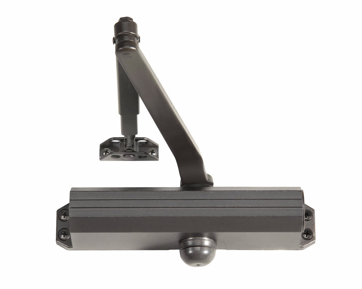 Norton 1601690 Adjustable Medium Duty Surface Mounted Door Closer with Sex Nuts Dark Bronze Finish