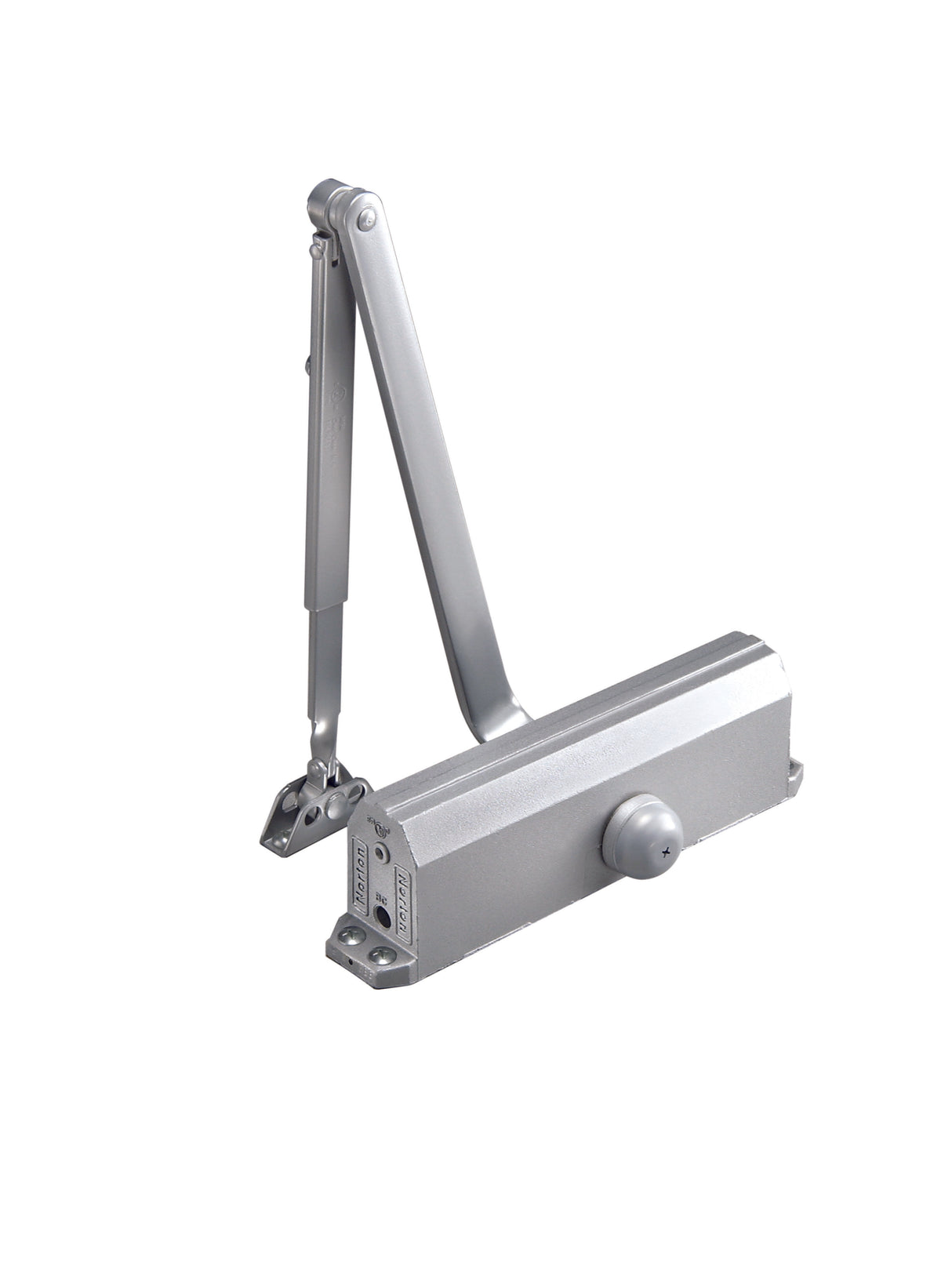 Norton 1601696 Adjustable Medium Duty Surface Mounted Door Closer with Sex Nuts Gold Finish