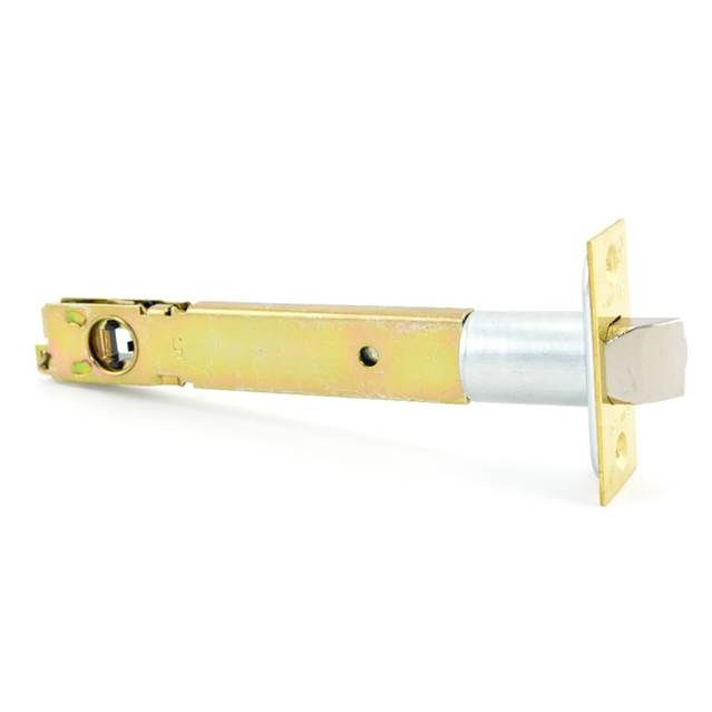 Schlage Commercial 16132605 S Series Square Corner Dead Latch with 5" Backset and 1-1/8" Face Bright Brass Finish Main image