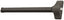 ASSA Abloy Accentra 180036695 3' Exit Only Economy Rim Exit Device 695 Dark Bronze Finish