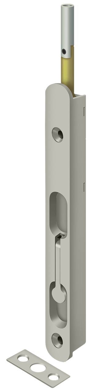 Deltana 18EFBZ15 18" Extension Flush Bolt; Solid Brass; Satin Nickel Finish Main image