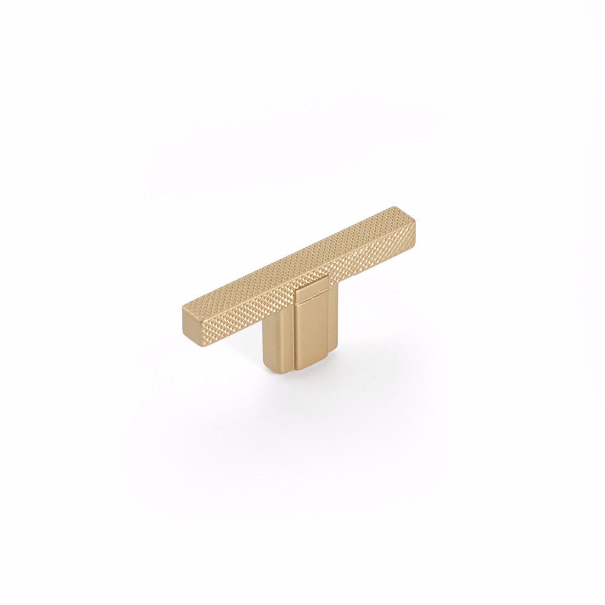 Schaub 20010-SSB 2-1/2" Quadrato Cabinet T Knob Signature Satin Brass Finish