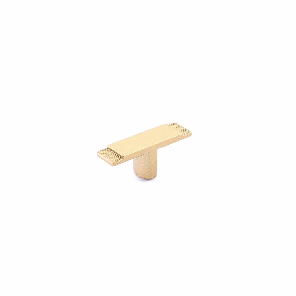 Schaub 20013-SSB 2-3/8" Quadrato Cabinet T Knob Signature Satin Brass Finish