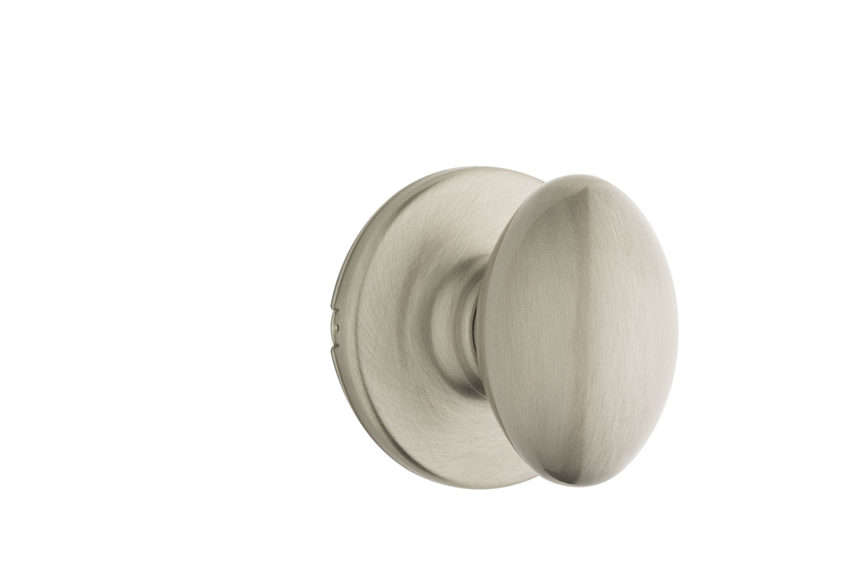 Kwikset 200AO-15V1 Aliso Knob Passage Door Lock with 6AL Latch and RCS Strike with New Chassis Satin Nickel Finish