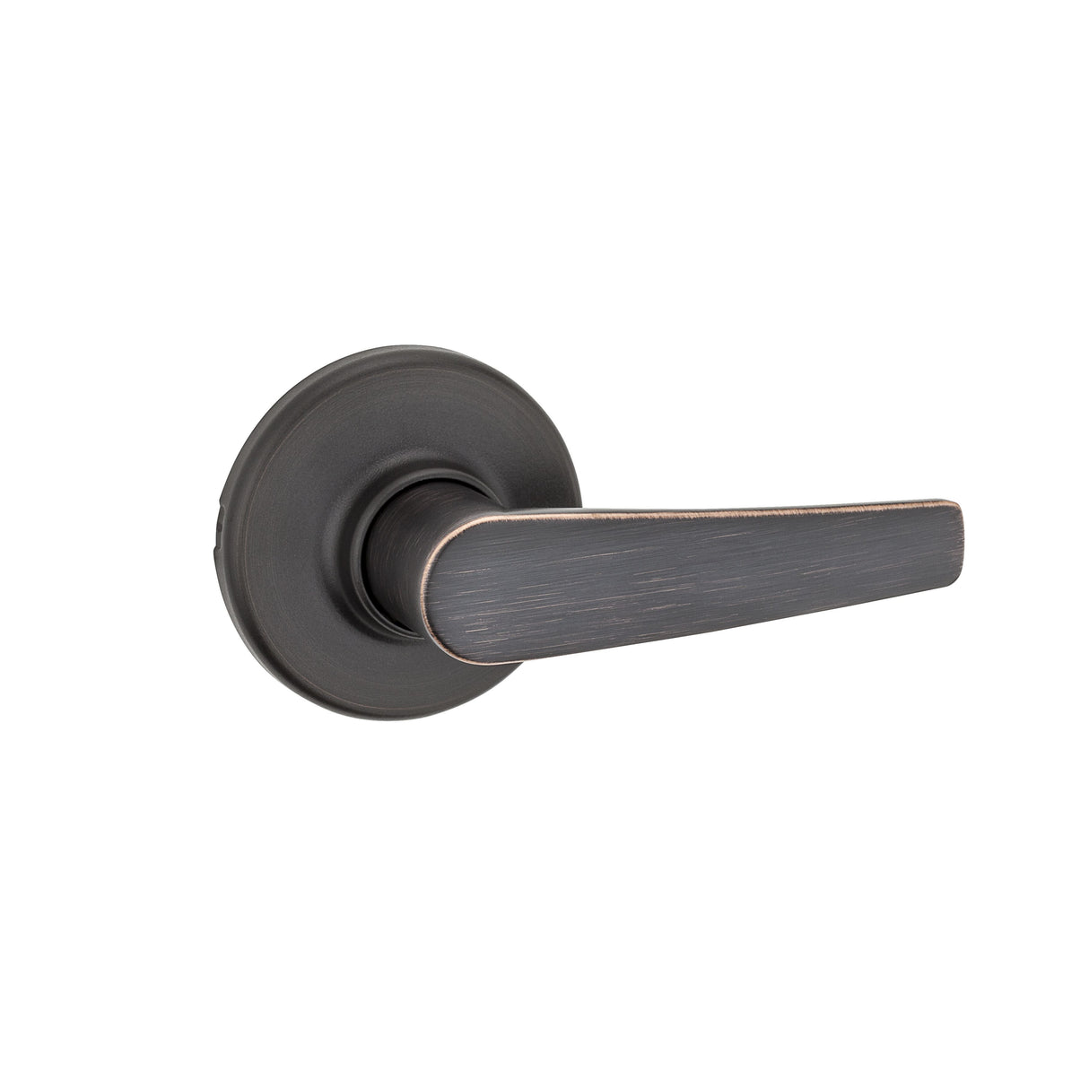 Kwikset 200DL-11P Delta Lever Passage Door Lock with 6AL Latch and RCS Strike Venetian Bronze Finish