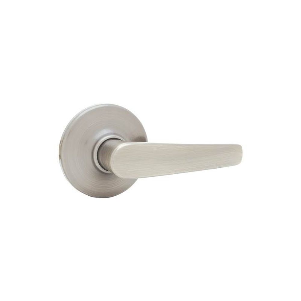 Kwikset 200DL-15 Delta Lever Passage Door Lock with 6AL Latch and RCS Strike Satin Nickel Finish