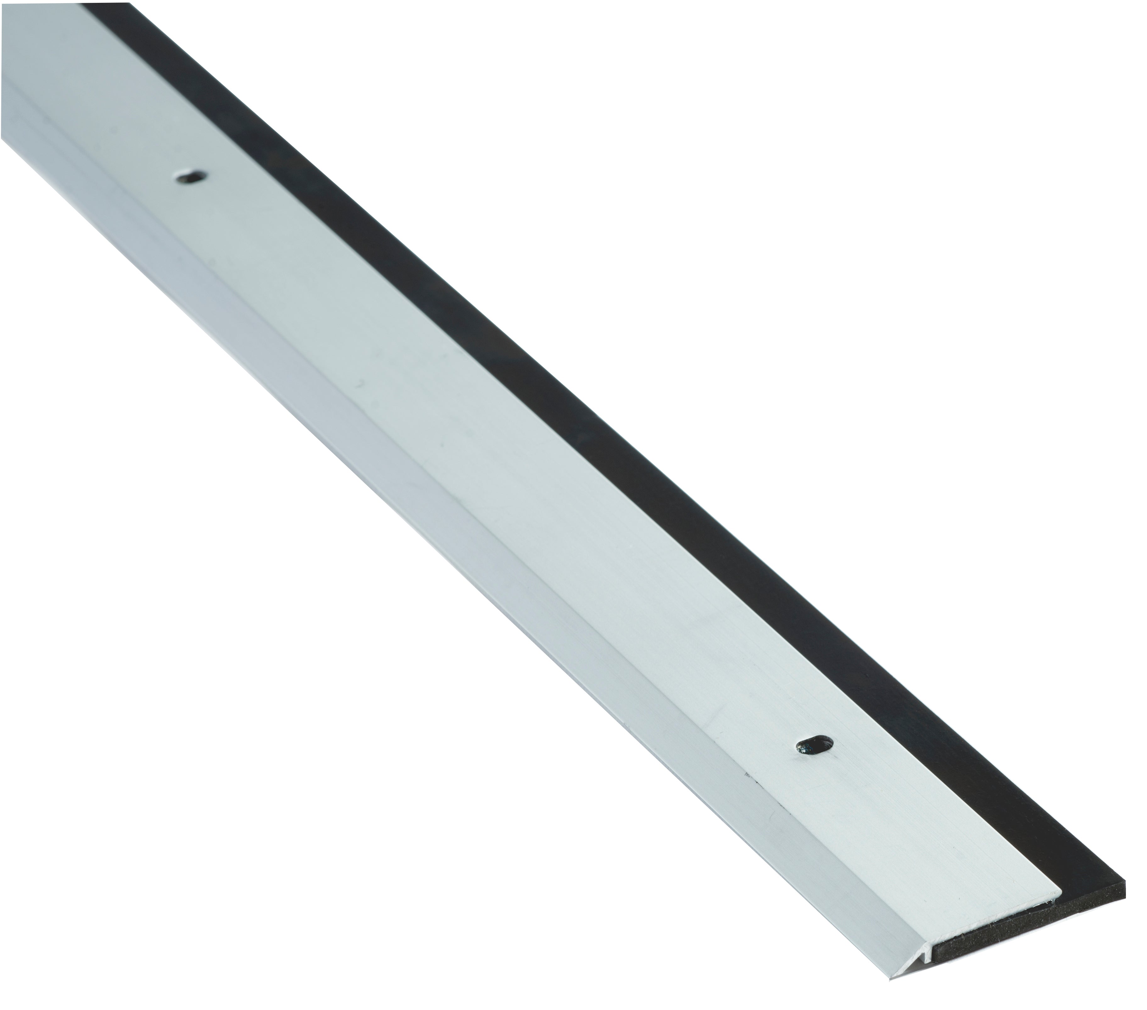 National Guard Products 200NA36 36" (3') Black Neoprene Door Sweep Anodized Aluminum Finish Main image