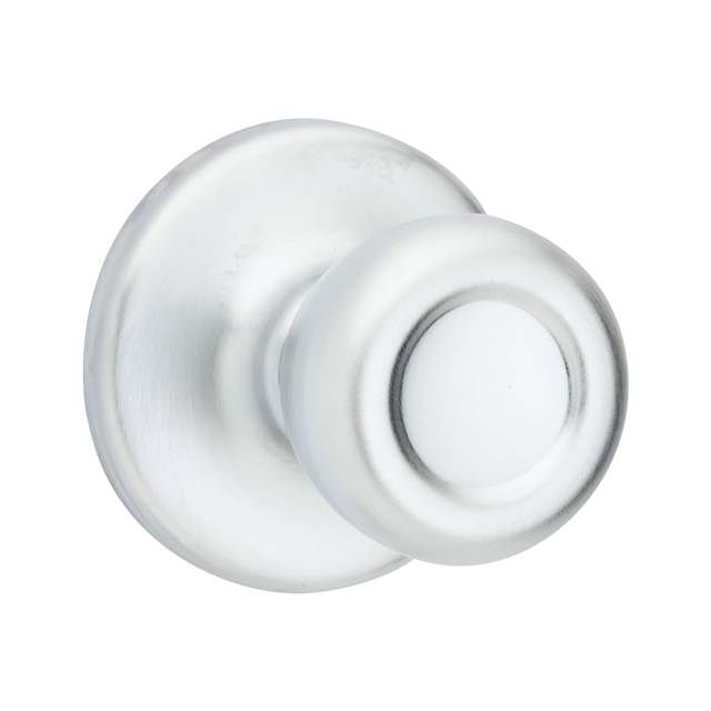 Kwikset 200T-26D Tylo Knob Passage Door Lock with 6AL Latch and RCS Strike Satin Chrome Finish