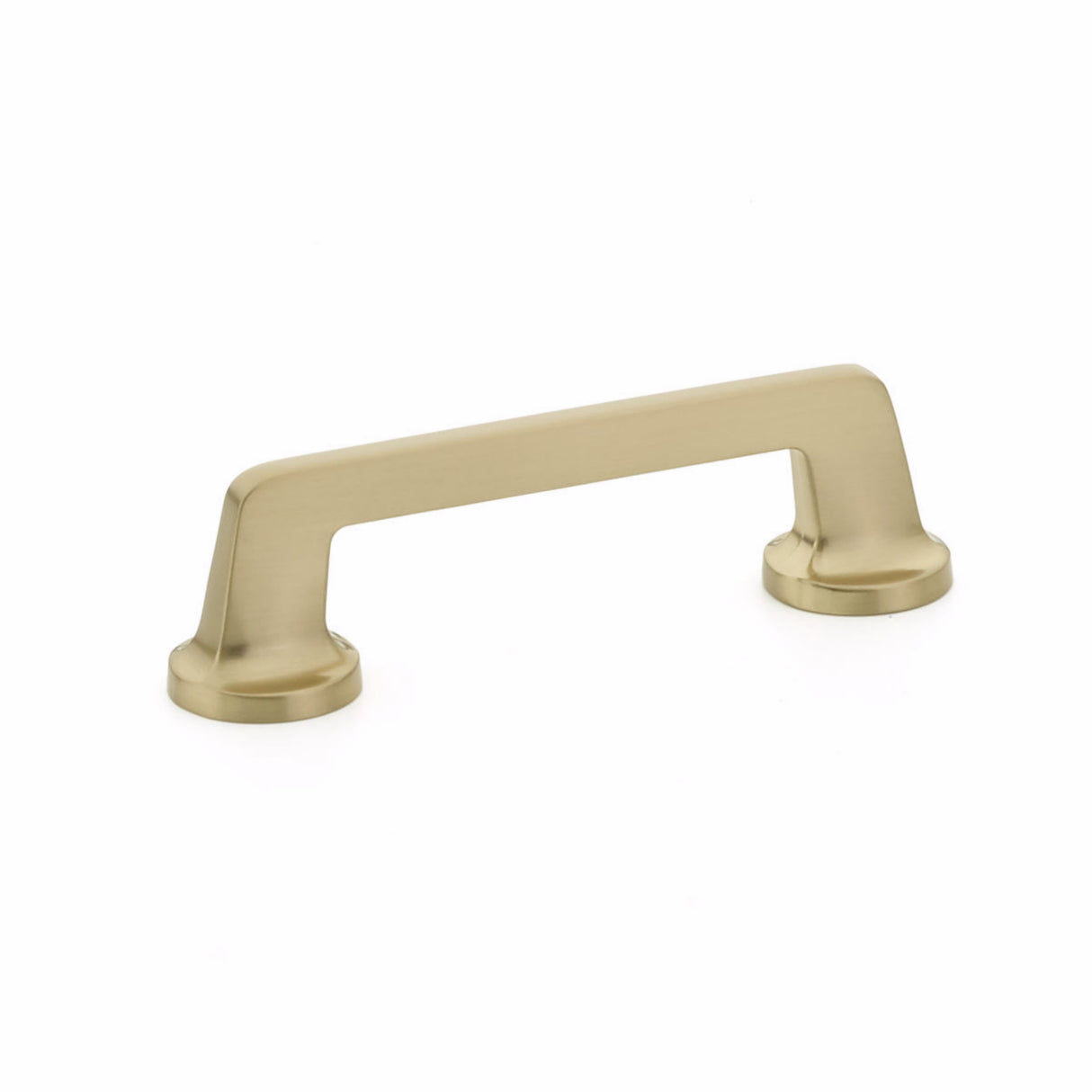 Schaub 201-SSB 4" Center to Center Northport Flat Cabinet Pull Signature Satin Brass Finish