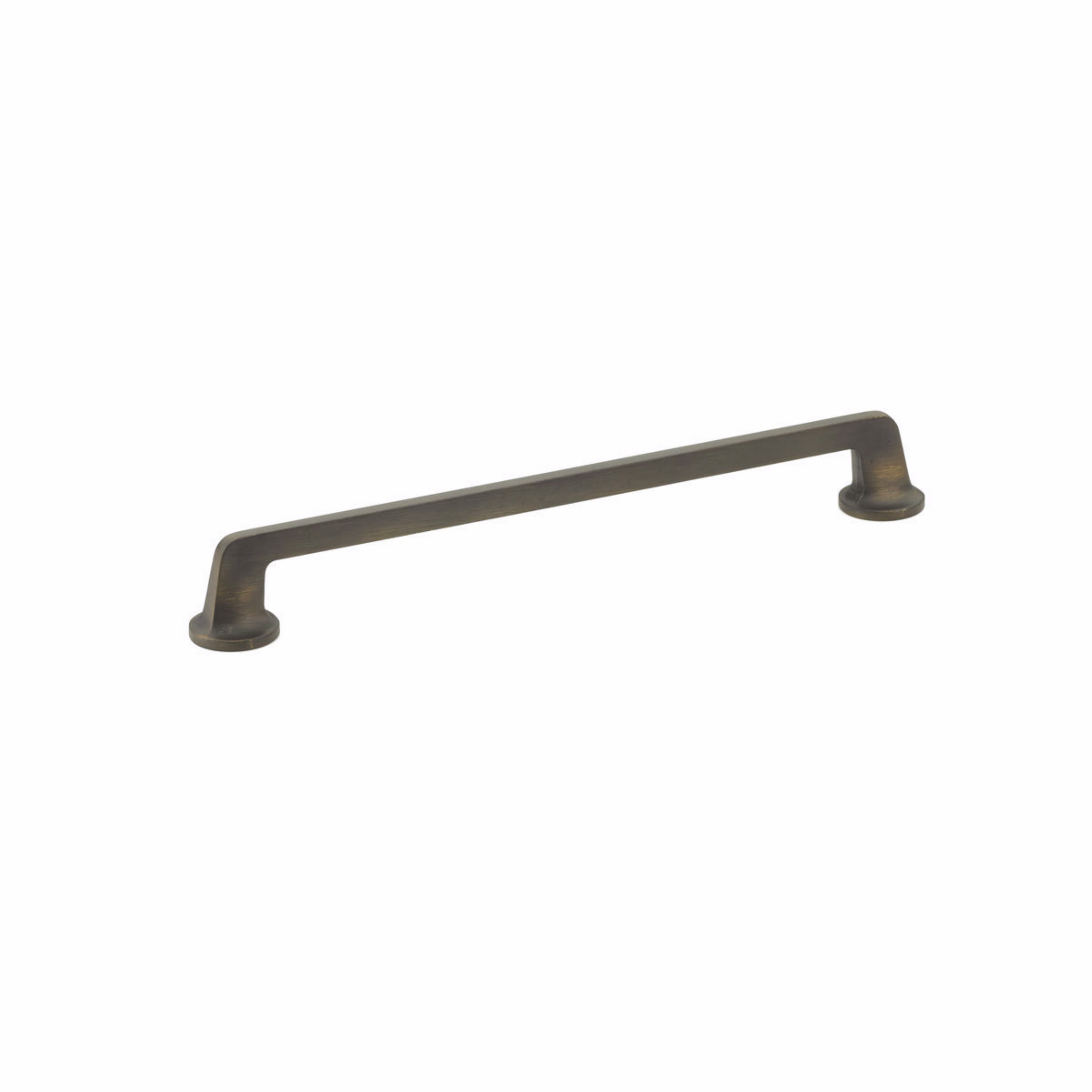 Schaub 203-ABZ 10" Center to Center Northport Flat Cabinet Pull Ancient Bronze Finish Main image