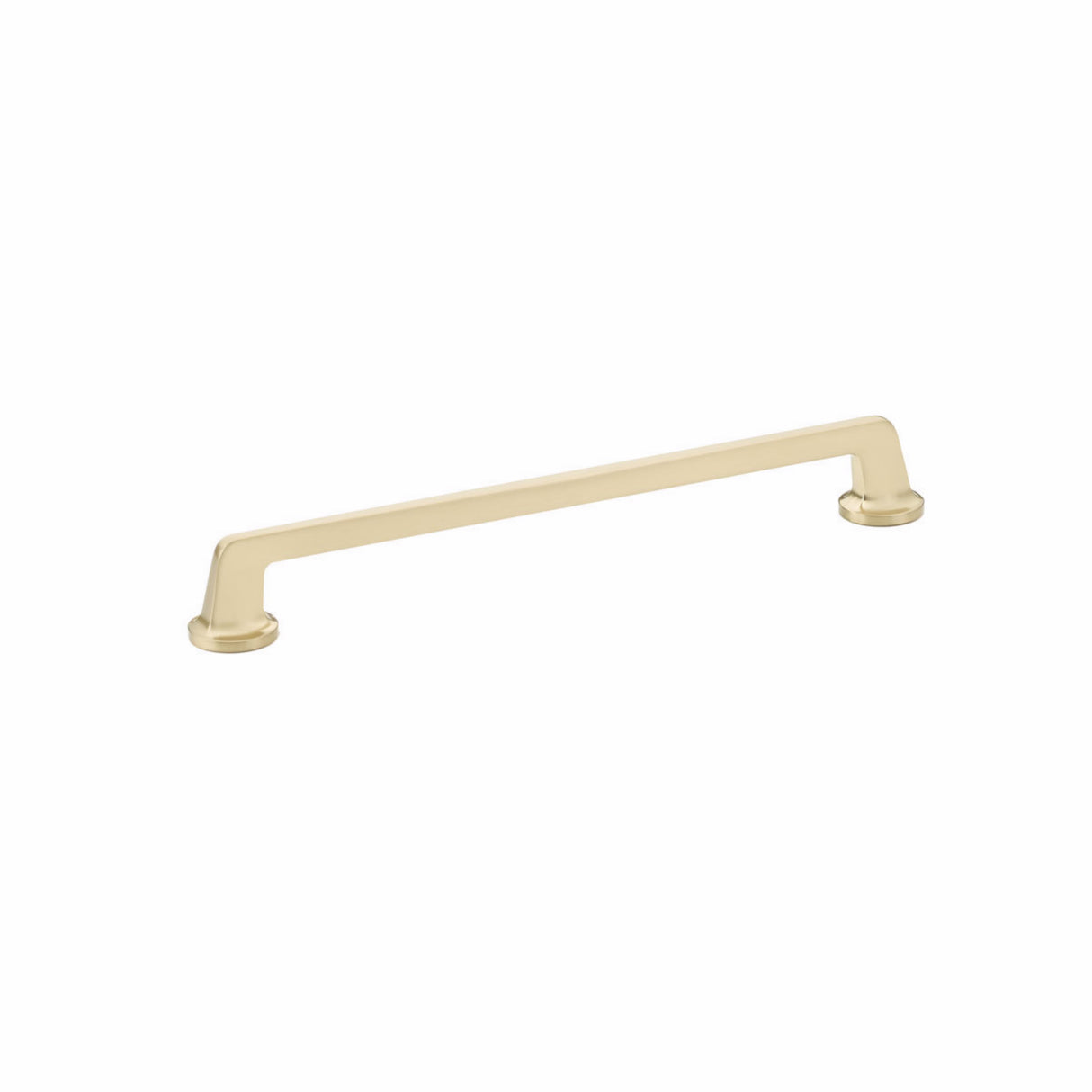 Schaub 203-SSB 10" Center to Center Northport Flat Cabinet Pull Signature Satin Brass Finish