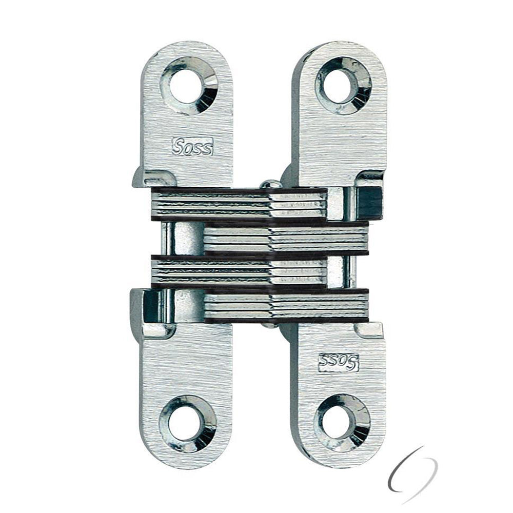Soss 204CUS4 1/2" x 2-3/8" Light Duty Invisible Hinge for 3/4" Doors Satin Brass Finish