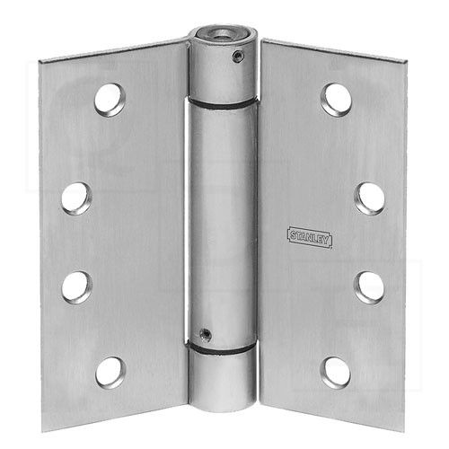 Best Hinges 2060R426D 4" x 4" Spring Hinge # 422106 Satin Chrome Finish Main image