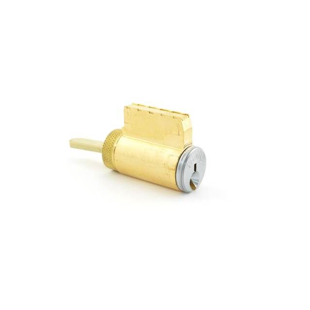 Schlage Commercial 20724E626LKB A Series Non-Orbit Primus Cylinder E Keyway Less Key Blank Satin Chrome Finish TND # P01805 Main image