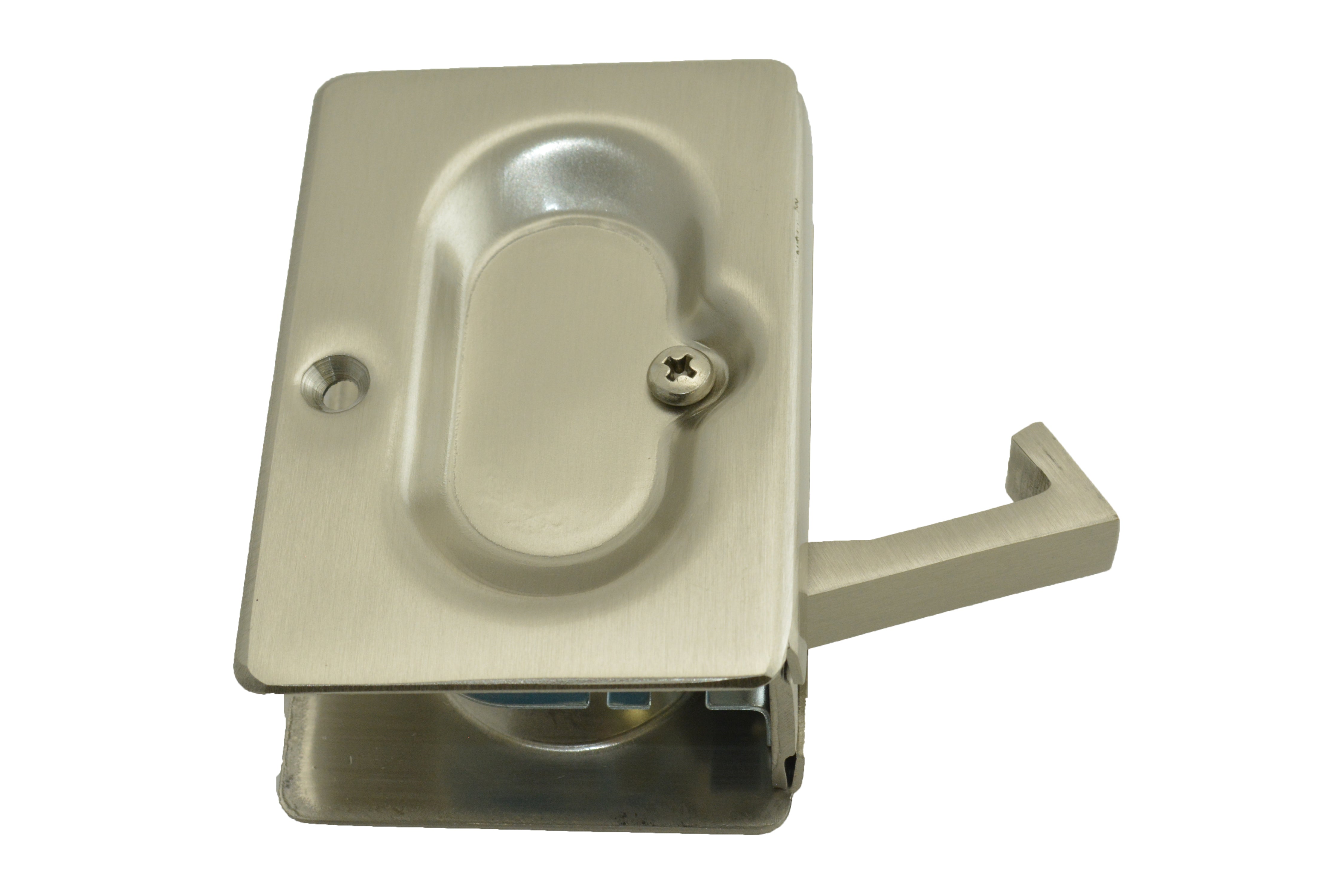 Emtek 2101US15 Pass Pocket Door Lock Satin Nickel Finish Main image