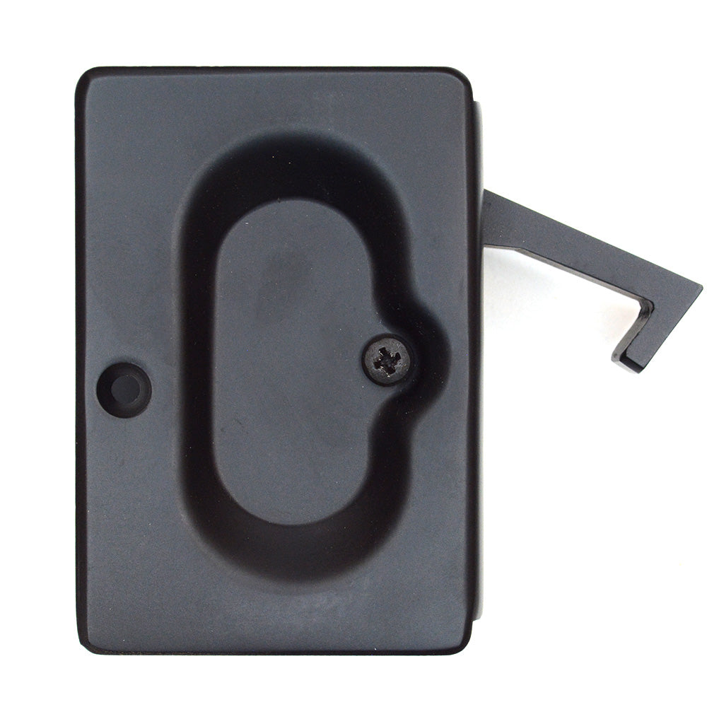 Emtek 2101US19 Pass Pocket Door Lock Flat Black Finish Main image