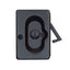 Emtek 2102US19 Priv Pocket Door Lock Flat Black Finish