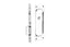 Emtek 2105US26134 Priv Pocket Door Mortise Lock for 1-3/4" Door Polished Chrome Finish