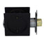 Emtek 2134US19 Square Passage Pocket Door Tubular Lock with Passage Strike Plate Flat Black Finish