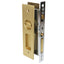 Emtek 2155US4138 Narrow Modern Rectangular Privacy Pocket Door Mortise Lock for 1-3/8" Door Satin Brass Finish