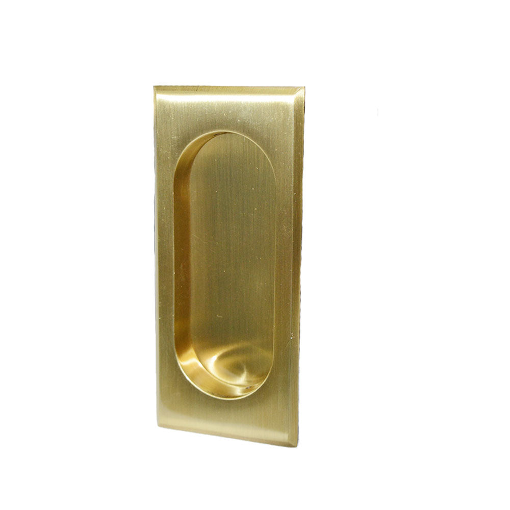 Emtek 2201US7 Rectangular Flush Pull French Antique Brass Finish Main image