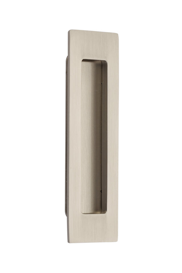 Emtek 220306US15 6" Modern Rectangular Flush Pull Satin Nickel Finish Main image