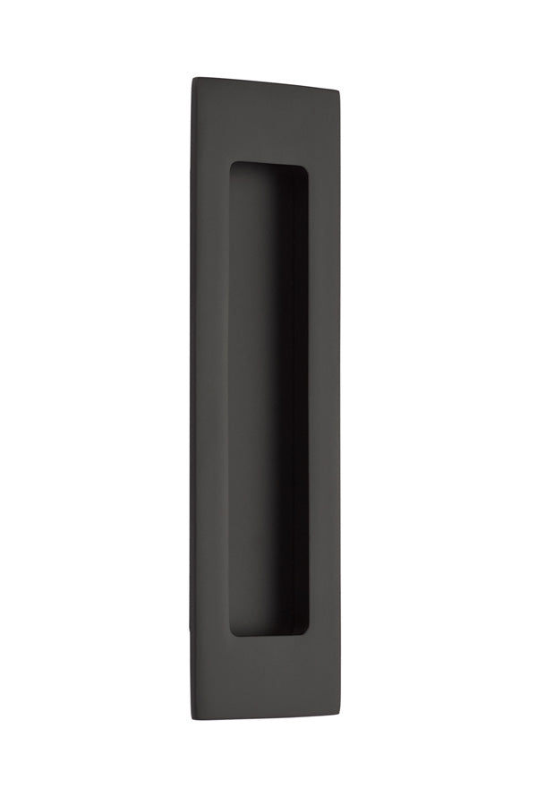 Emtek 220307US19 7" Modern Rectangular Flush Pull Flat Black Finish Main image