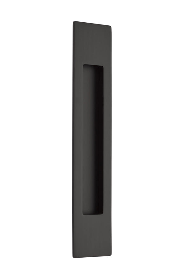 Emtek 220310US19 10" Modern Rectangular Flush Pull Flat Black Finish Main image