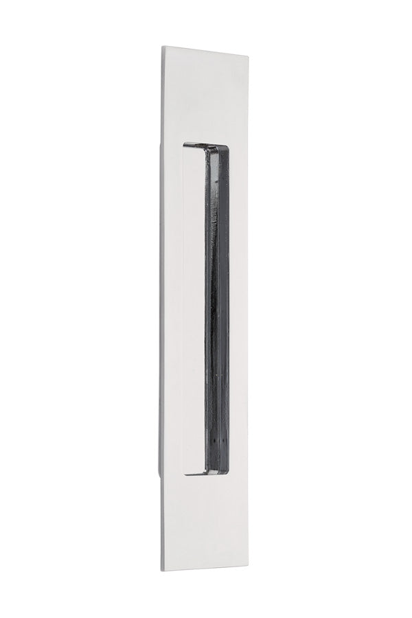 Emtek 220310US26 10" Modern Rectangular Flush Pull Polished Chrome Finish Main image