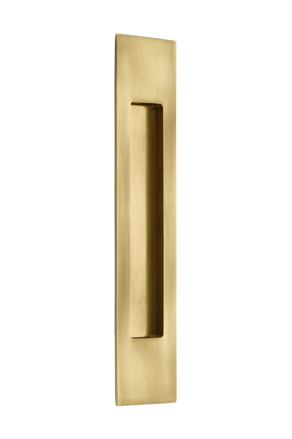 Emtek 220310US7 10" Modern Rectangular Flush Pull French Antique Brass Finish Main image
