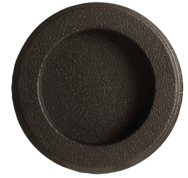 Emtek 2211US10B Round Flush Pull Oil Rubbed Bronze Finish Main image