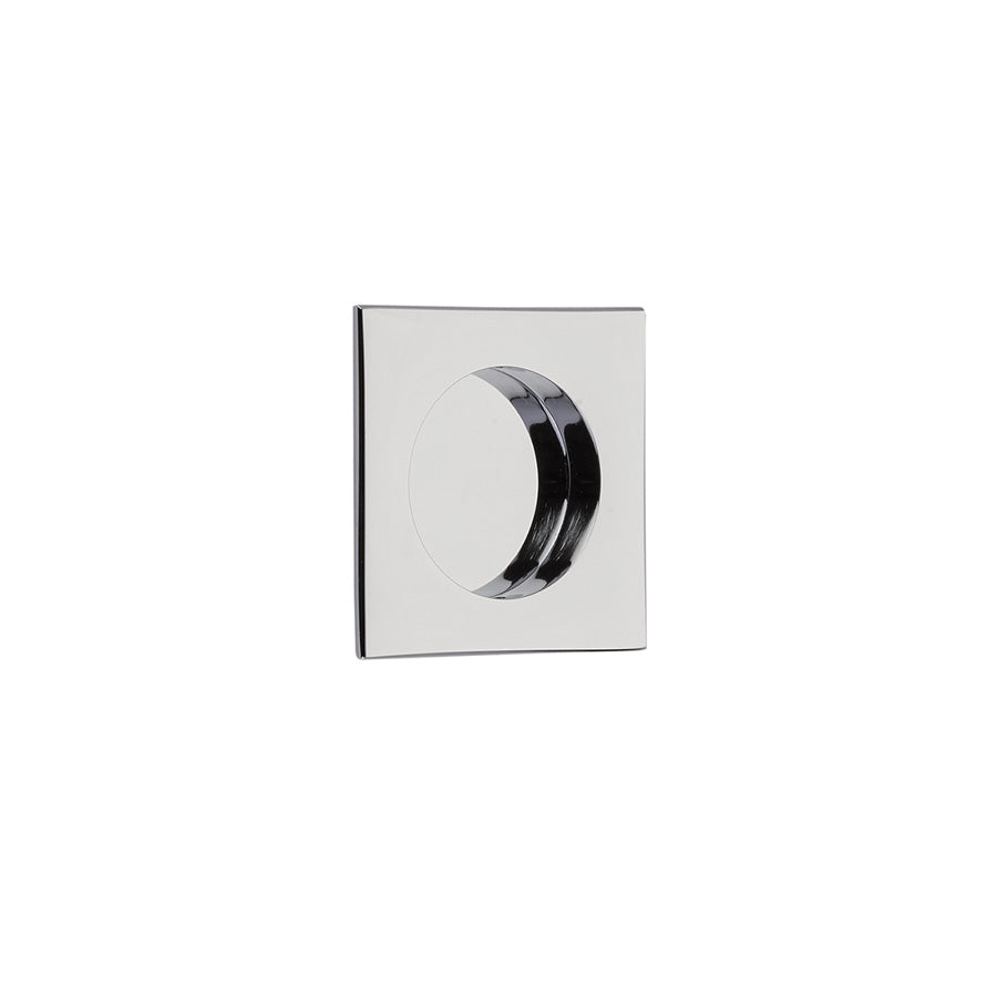 Emtek 2213US26 Square Flush Pull Polished Chrome Finish Main image