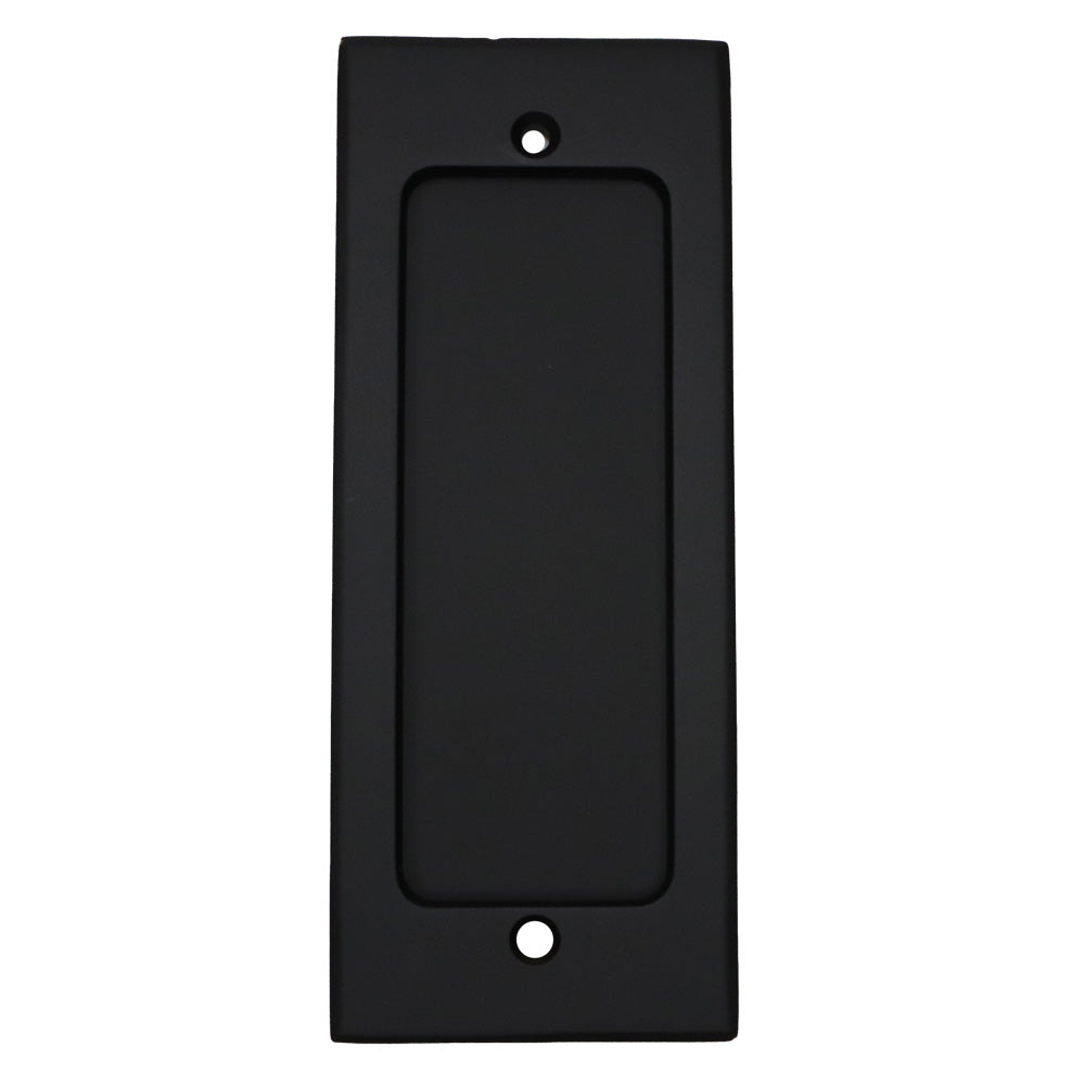 Emtek 2215US19 Modern Rectangular Flush Pull Flat Black Finish Main image