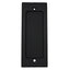 Emtek 2215US19 Modern Rectangular Flush Pull Flat Black Finish