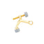 Emtek 2241US3 Hinge Pivot Stop Polished Brass Finish