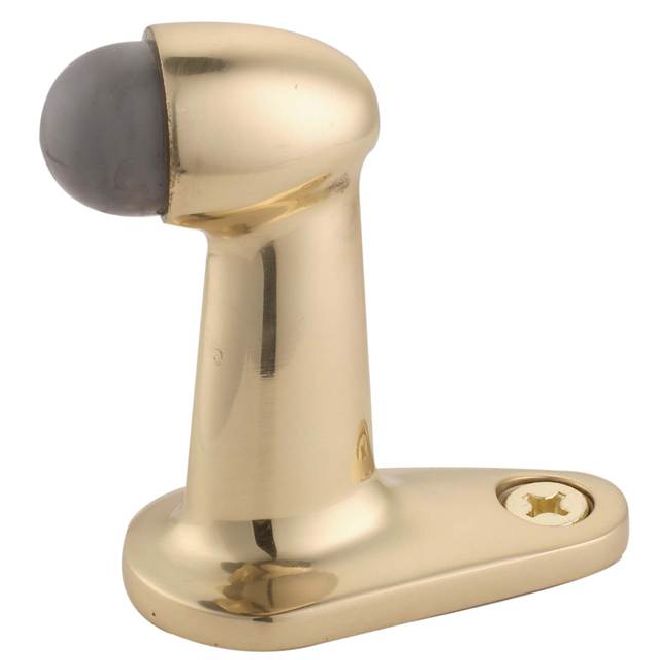 Emtek 2253US19 Goose Neck Door Stop Flat Black Finish Main image