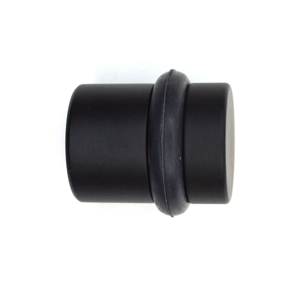Emtek 2257US19 1-1/2" Cylinder Floor Bumper Flat Black Finish Main image