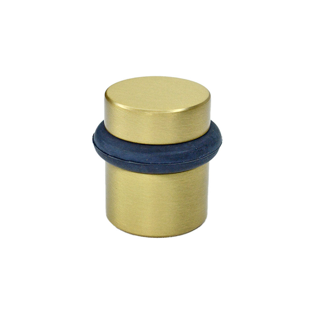 Emtek 2257US4 1-1/2" Cylinder Floor Bumper Satin Brass Finish Main image