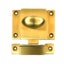 Emtek 2270US4 2-1/4" x 2" Cabinet Latch Satin Brass Finish