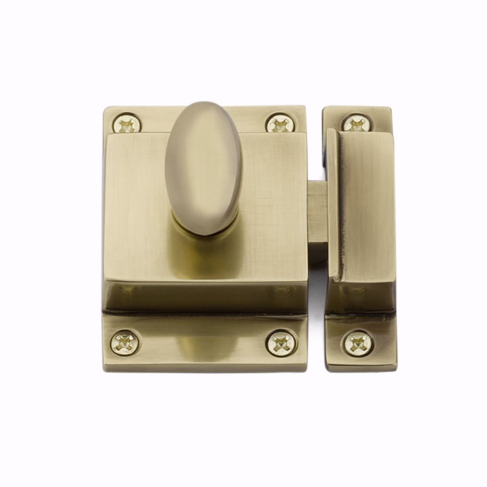 Emtek 2270US7 2-1/4" x 2" Cabinet Latch French Antique Brass Finish Main image