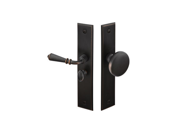 Emtek 2291US10BRH Right Hand Rectangular Style Screen Door Lock Oil Rubbed Bronze Finish Main image