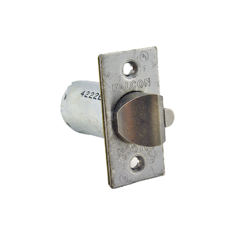 Falcon 23981160626 2-3/8" Square Corner 1" Face Dead Latch for T Series Satin Chrome Finish
