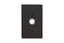 Emtek 2463US19 Doorbell Button Modern Rectangular Rose Flat Black Finish